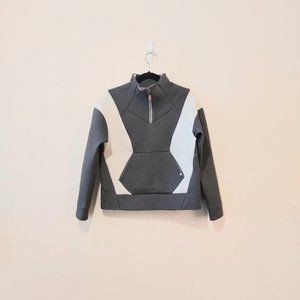 Figs 1 4 Zip Colour Block Pullover Sweater Sweatshirt Womens S